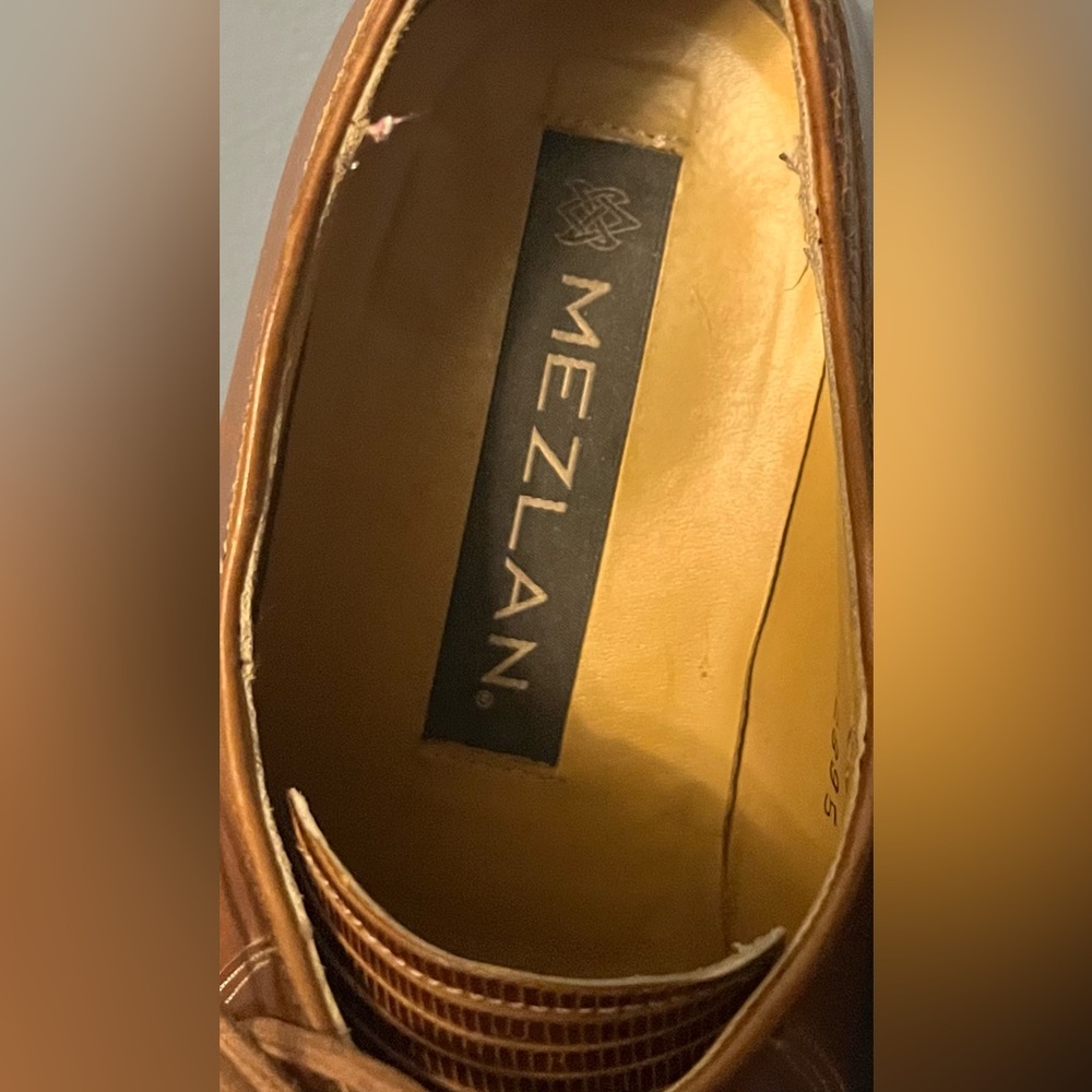 Mezlan Mens Lizard Oxford Shoes in Brown! - Picture 5 of 11